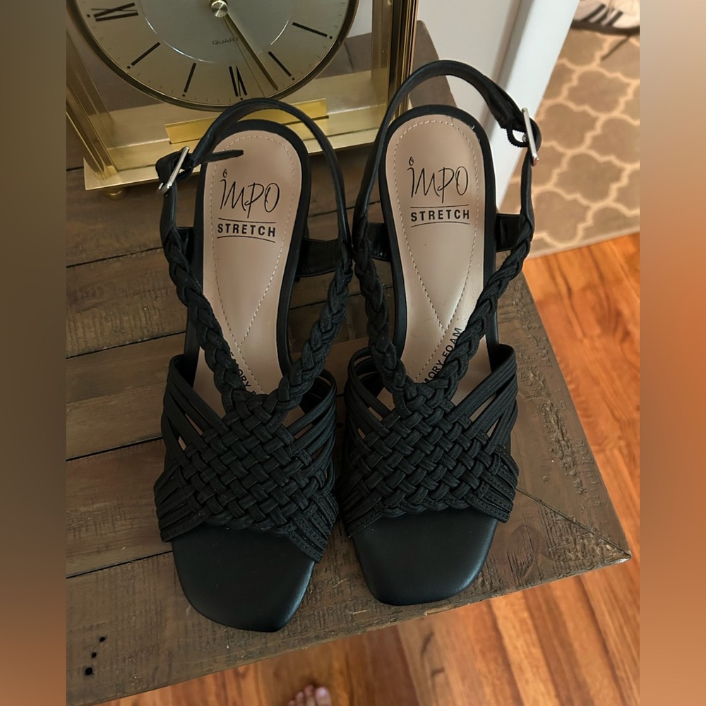 Impo Black Braided Women's Sandals